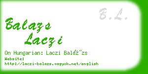 balazs laczi business card